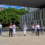 Minuto de silencio en Benidorm para condenar el último crimen por violencia machista
